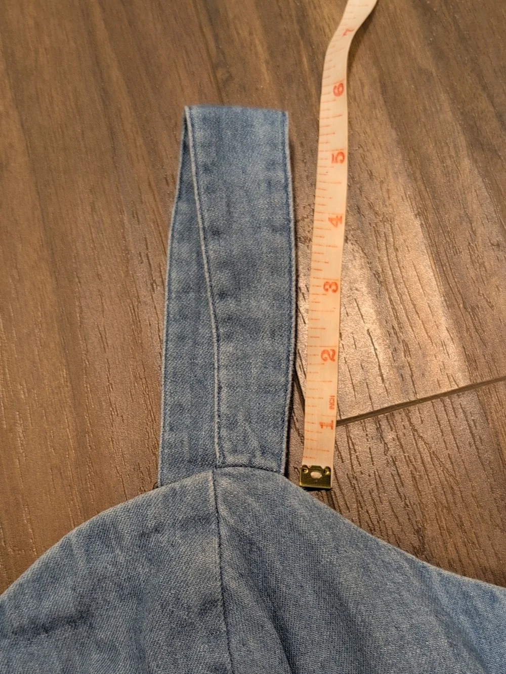 Old Navy Light Blue Jean Wide-Leg High Waisted Jumpsuit With Pockets